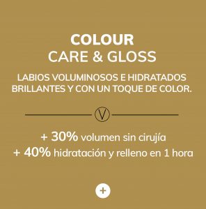 labios voluminosos hidratados y con brillo de volumax